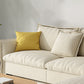 Contemporary Living Room Square Arm Sofa Beige Pillow Back Settee Clearhalo 'furn' 'furn_sofas' 'Furniture' 'furniture_sofas' 'Living Room Furniture' 'Sofa' 'sofas' 4895703
