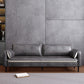 Contemporary Standard Sofa Couch Square Arm Sofa Set with Pillows Dark Gray-White 47"L x 31"W x 31"H Clearhalo 'Furniture' 'furniture_sofas' 'Living Room Furniture' 'Sofa' 'sofas' 4895721
