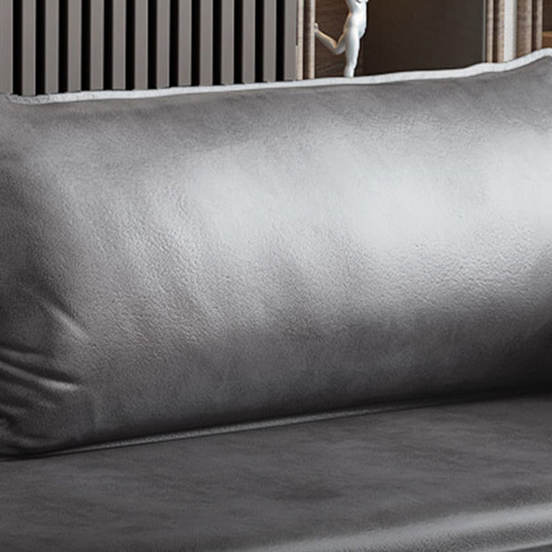 Contemporary Standard Sofa Couch Square Arm Sofa Set with Pillows Clearhalo 'Furniture' 'furniture_sofas' 'Living Room Furniture' 'Sofa' 'sofas' 4895727