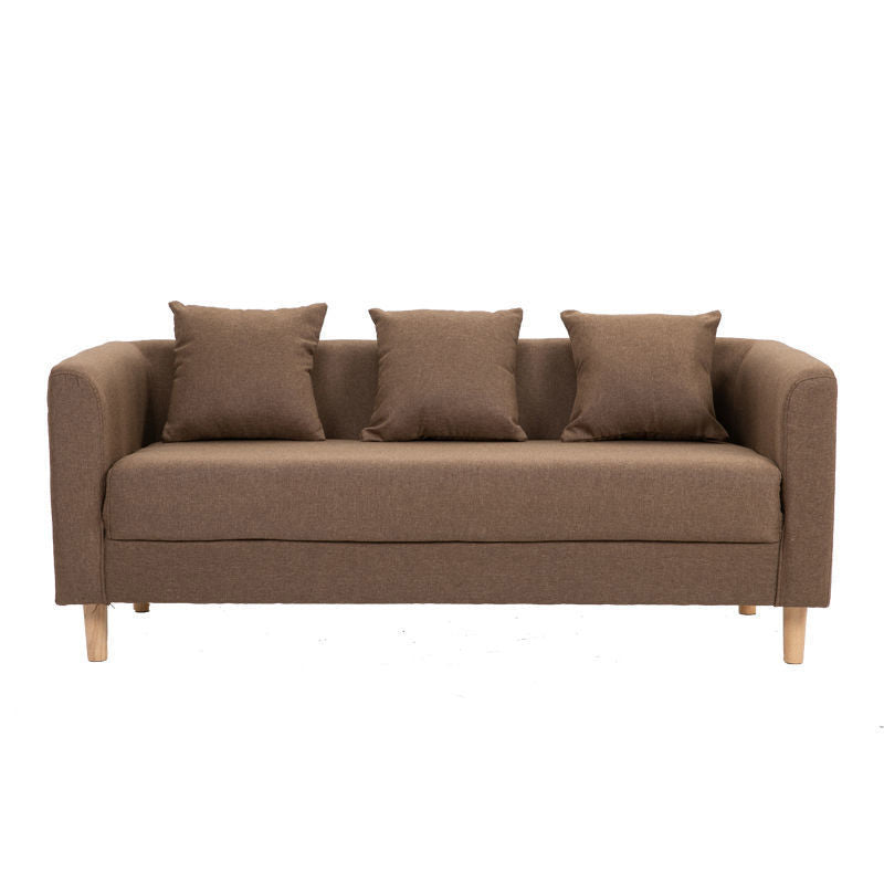 Linen Standard Square Arm Sofa Couch Contemporary Tight Back Sofa Set Coffee Clearhalo 'Furniture' 'furniture_sofas' 'Living Room Furniture' 'Sofa' 'sofas' 4895775