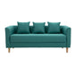 Linen Standard Square Arm Sofa Couch Contemporary Tight Back Sofa Set Blackish Green Clearhalo 'Furniture' 'furniture_sofas' 'Living Room Furniture' 'Sofa' 'sofas' 4895776