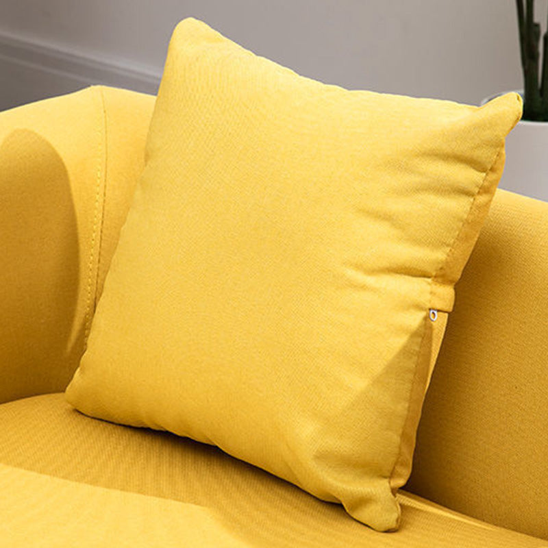 Linen Standard Square Arm Sofa Couch Contemporary Tight Back Sofa Set Clearhalo 'Furniture' 'furniture_sofas' 'Living Room Furniture' 'Sofa' 'sofas' 4895781