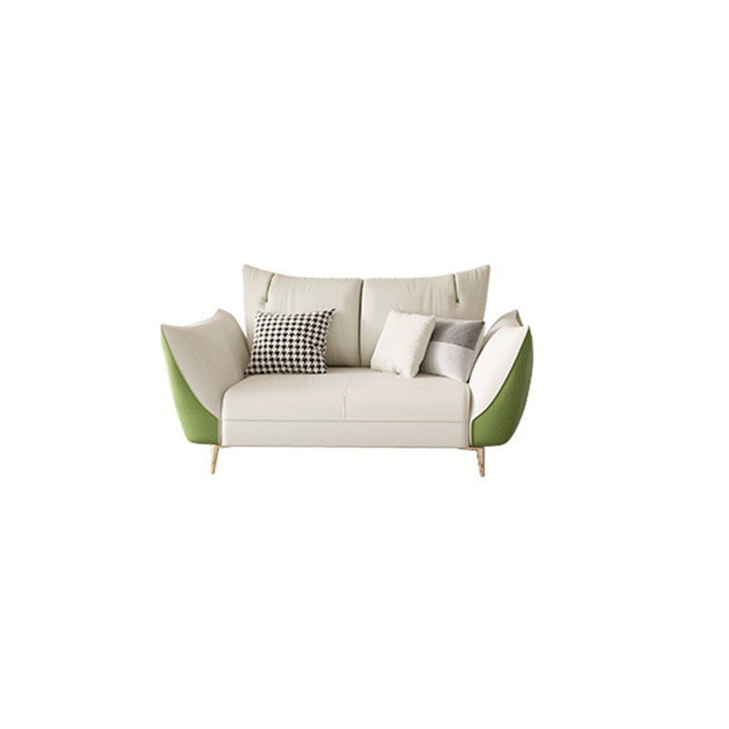 Scandinavian Beige Upholstery Sofa for Apartment and Living Room 35.5"L x 35.5"W x 35.5"H Clearhalo 'furn' 'furn_sofas' 'Furniture' 'furniture_sofas' 'Living Room Furniture' 'Sofa' 'sofas' 4895808