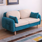 Scandinavian Loveseat with Two Pillow Back and Storage for Apartment Royal Blue-White Clearhalo 'Furniture' 'furniture_sofas' 'Living Room Furniture' 'Sofa' 'sofas' 4895908