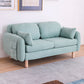 Scandinavian Loveseat with Two Pillow Back and Storage for Apartment Mint Green Clearhalo 'Furniture' 'furniture_sofas' 'Living Room Furniture' 'Sofa' 'sofas' 4895917