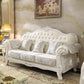Velvet Rolled Arm Standard Sofa Couch with Pillows for Three People Clearhalo 'furn' 'furn_sofas' 'Furniture' 'furniture_sofas' 'Living Room Furniture' 'Sofa' 'sofas' 4895927
