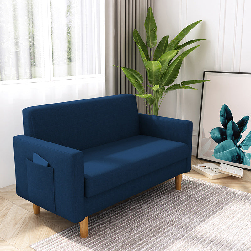 Contemporary Tight Back Sofa with Storage for Living Room and Apartment Dark Blue Clearhalo 'Furniture' 'furniture_sofas' 'Living Room Furniture' 'Sofa' 'sofas' 4895949