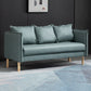 Contemporary Three Pillow Back Sofa with Tuxedo Arm for Apartment Light Green Clearhalo 'furn' 'furn_sofas' 'Furniture' 'furniture_sofas' 'Living Room Furniture' 'Sofa' 'sofas' 4895966