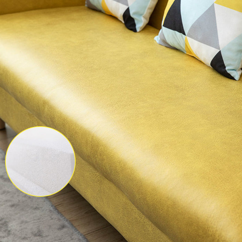 Faux Leather Tight Back Sofa with Tuxedo Arm for Living Room Clearhalo 'furn' 'furn_sofas' 'Furniture' 'furniture_sofas' 'Living Room Furniture' 'Sofa' 'sofas' 4896018