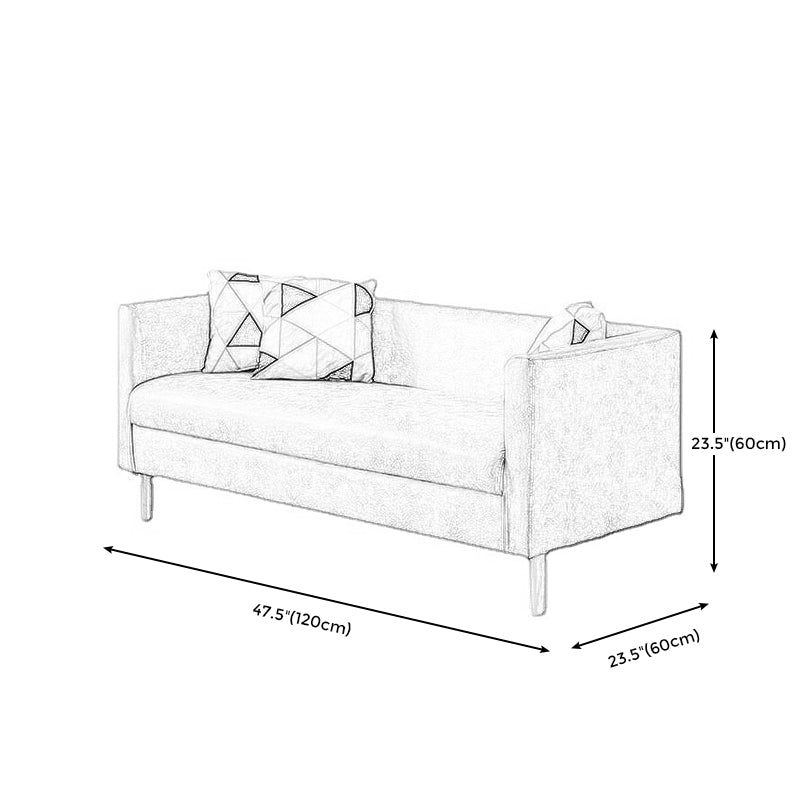 Faux Leather Tight Back Sofa with Tuxedo Arm for Living Room Clearhalo 'furn' 'furn_sofas' 'Furniture' 'furniture_sofas' 'Living Room Furniture' 'Sofa' 'sofas' 4896021