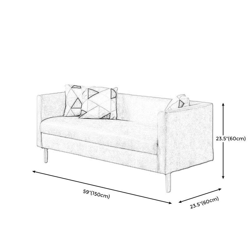 Faux Leather Tight Back Sofa with Tuxedo Arm for Living Room Clearhalo 'furn' 'furn_sofas' 'Furniture' 'furniture_sofas' 'Living Room Furniture' 'Sofa' 'sofas' 4896023