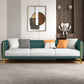 Contemporary Tight Back 4-seater Sofa with Hair Pin Legs for Apartment Green-White Clearhalo 'furn' 'furn_sofas' 'Furniture' 'furniture_sofas' 'Living Room Furniture' 'Sofa' 'sofas' 4896025