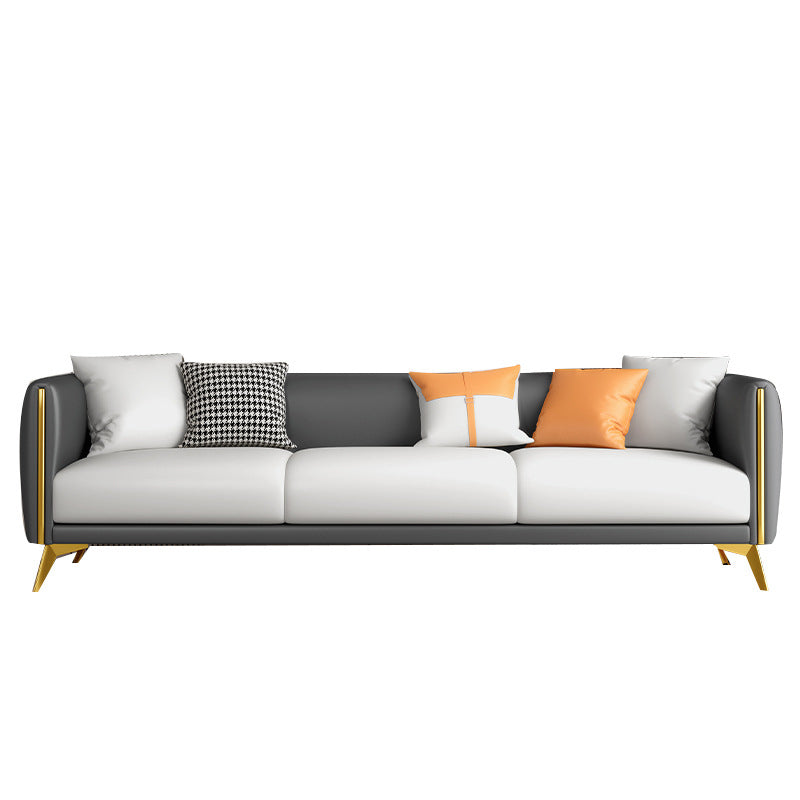 Contemporary Tight Back 4-seater Sofa with Hair Pin Legs for Apartment Clearhalo 'furn' 'furn_sofas' 'Furniture' 'furniture_sofas' 'Living Room Furniture' 'Sofa' 'sofas' 4896030