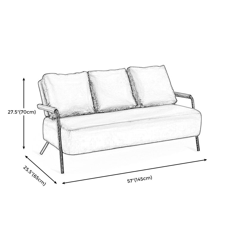 Contemporary Industrial 3-seater Sofa for Apartment and Living Room Clearhalo 'furn' 'furn_sofas' 'Furniture' 'furniture_sofas' 'Living Room Furniture' 'Sofa' 'sofas' 4896057