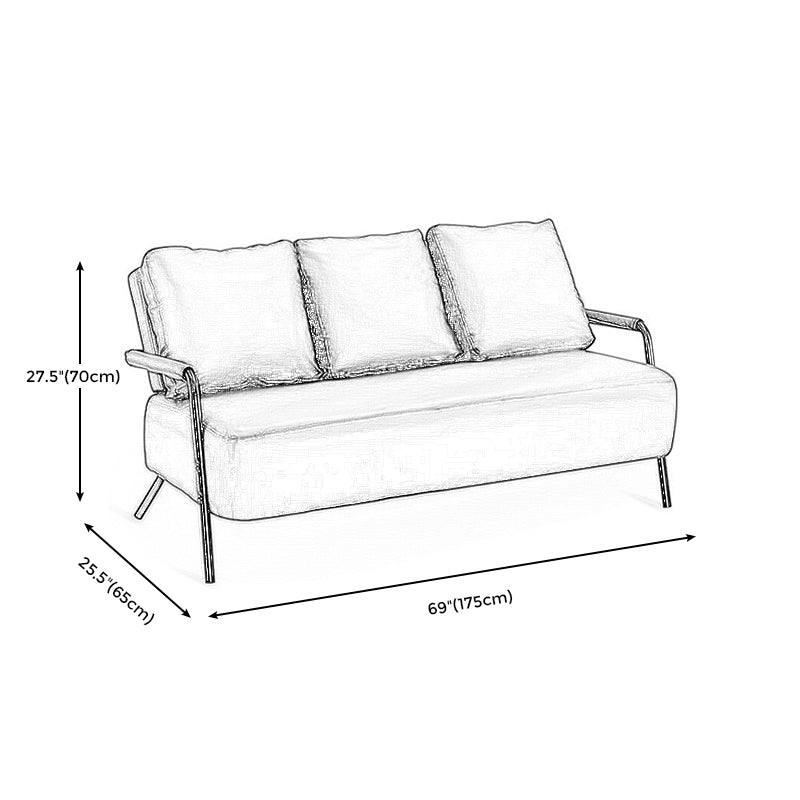 Contemporary Industrial 3-seater Sofa for Apartment and Living Room Clearhalo 'furn' 'furn_sofas' 'Furniture' 'furniture_sofas' 'Living Room Furniture' 'Sofa' 'sofas' 4896058