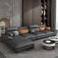 Pillow Top Arm Pillowed Back Cushions Sofa 4-Seater Sectional Sofa with Chaise 138"L x 71"W x 35"H Dark Gray Clearhalo 'furn' 'furn_sectionals' 'Furniture' 'furniture_sectionals' 'Living Room Furniture' 'Sectionals' 4896120