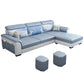 Flared Arms L-Shape Ottoman Included 3-seat Sectionals Sofa with Storage for Apartment Clearhalo 'Furniture' 'furniture_sectionals' 'Living Room Furniture' 'Sectionals' 4896204