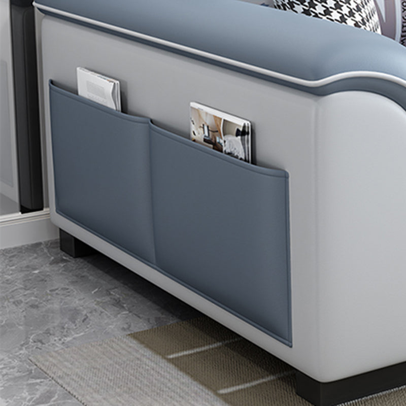 Flared Arms L-Shape Ottoman Included 3-seat Sectionals Sofa with Storage for Apartment Clearhalo 'Furniture' 'furniture_sectionals' 'Living Room Furniture' 'Sectionals' 4896206