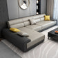 Scandinavian Modular Sectional Left Hand Facing Sofa for Apartment Beige Faux Leather Clearhalo 'furn' 'furn_sectionals' 'Furniture' 'furniture_sectionals' 'Living Room Furniture' 'Sectionals' 4896257