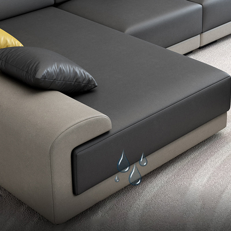 Scandinavian Modular Sectional Left Hand Facing Sofa for Apartment Clearhalo 'furn' 'furn_sectionals' 'Furniture' 'furniture_sectionals' 'Living Room Furniture' 'Sectionals' 4896262