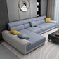 Scandinavian L-Shape Sofa Left Hand Facing Sectional for Apartment Sky Blue Linen Blend Clearhalo 'Furniture' 'furniture_sectionals' 'Living Room Furniture' 'Sectionals' 4896339