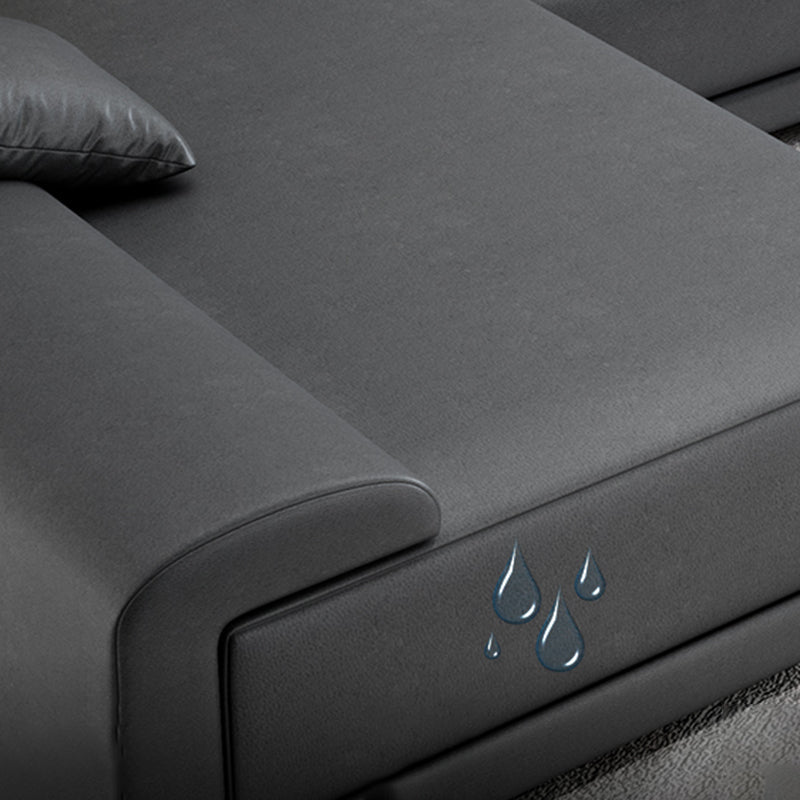 Scandinavian L-Shape Sofa Left Hand Facing Sectional for Apartment Clearhalo 'Furniture' 'furniture_sectionals' 'Living Room Furniture' 'Sectionals' 4896349