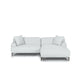 Modern Beige Sectional Sofa Scooped Arm Tight Back Sectional for Living Room 110"L x 63"W x 29"H Linen Clearhalo 'furn' 'furn_sectionals' 'Furniture' 'furniture_sectionals' 'Living Room Furniture' 'Sectionals' 4896372