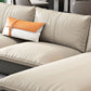 Modern Cushion Back Sectionals 33.46"H Cushions Square Arm Sofa with Chaise Clearhalo 'furn' 'furn_sectionals' 'Furniture' 'furniture_sectionals' 'Living Room Furniture' 'Sectionals' 4896412