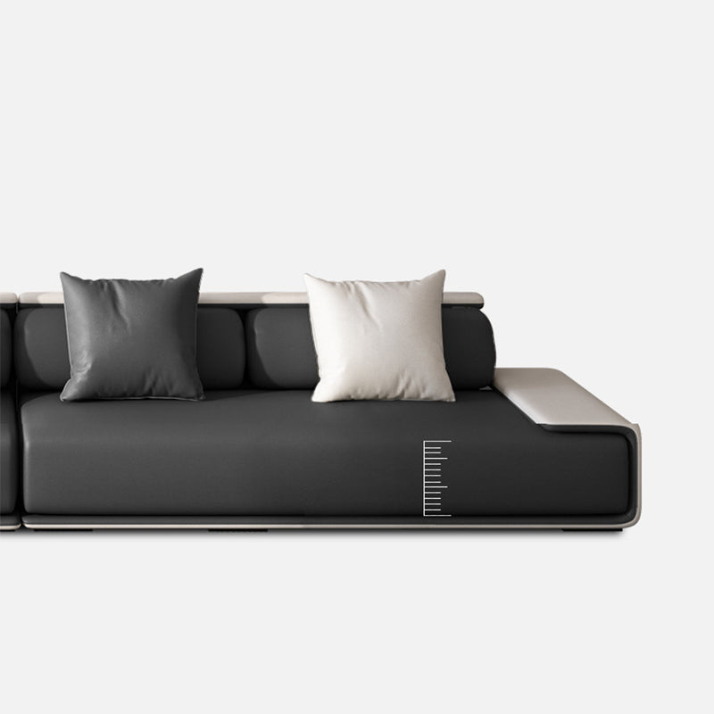 Contemporary Sofa141.73" L X 70.86" W X 29.52" H Armless Sectional for Apartment Clearhalo 'furn' 'furn_sectionals' 'Furniture' 'furniture_sectionals' 'Living Room Furniture' 'Sectionals' 4896422