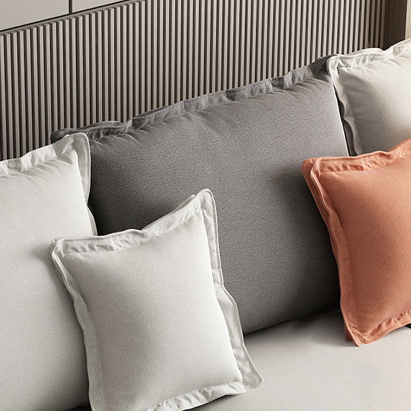 129.92"L X 70.87"W X 34.65"H Modern Sofa Cushions Square Arm Sectional with Chaise Clearhalo 'furn' 'furn_sectionals' 'Furniture' 'furniture_sectionals' 'Living Room Furniture' 'Sectionals' 4896435