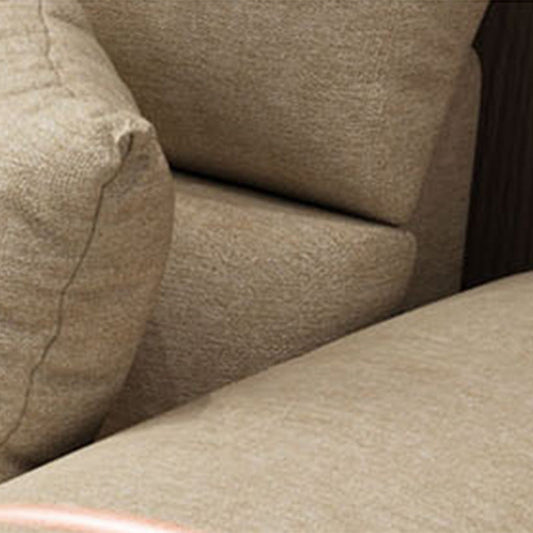 L-Shape Pillowed Back Cushions Sectional Faux Leather/Cottom Blend Sofa and Chaise Clearhalo 'furn' 'furn_sectionals' 'Furniture' 'furniture_sectionals' 'Living Room Furniture' 'Sectionals' 4896486