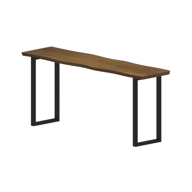 Pine Wood Bar Dining Table Industrial Bar Table with Sled Base Without Chairs Clearhalo 'Bar Furniture' 'Bar Tables' 'bar_tables' 'furn' 'furn_bar_tables' 'Furniture' 'furniture_bar_tables' 'Kitchen & Dining Furniture' 4898758
