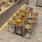 Pine Wood Bar Dining Table Industrial Bar Table with Sled Base Clearhalo 'Bar Furniture' 'Bar Tables' 'bar_tables' 'furn' 'furn_bar_tables' 'Furniture' 'furniture_bar_tables' 'Kitchen & Dining Furniture' 4898767