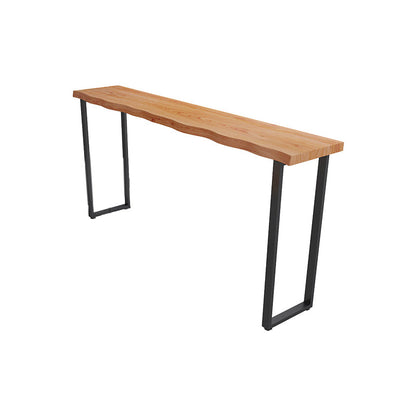 Wood Bar Dining Table Modern Bar Table with Sled Base for Dining Room Without Chairs Clearhalo 'Bar Furniture' 'Bar Tables' 'bar_tables' 'furn' 'furn_bar_tables' 'Furniture' 'furniture_bar_tables' 'Kitchen & Dining Furniture' 4898814