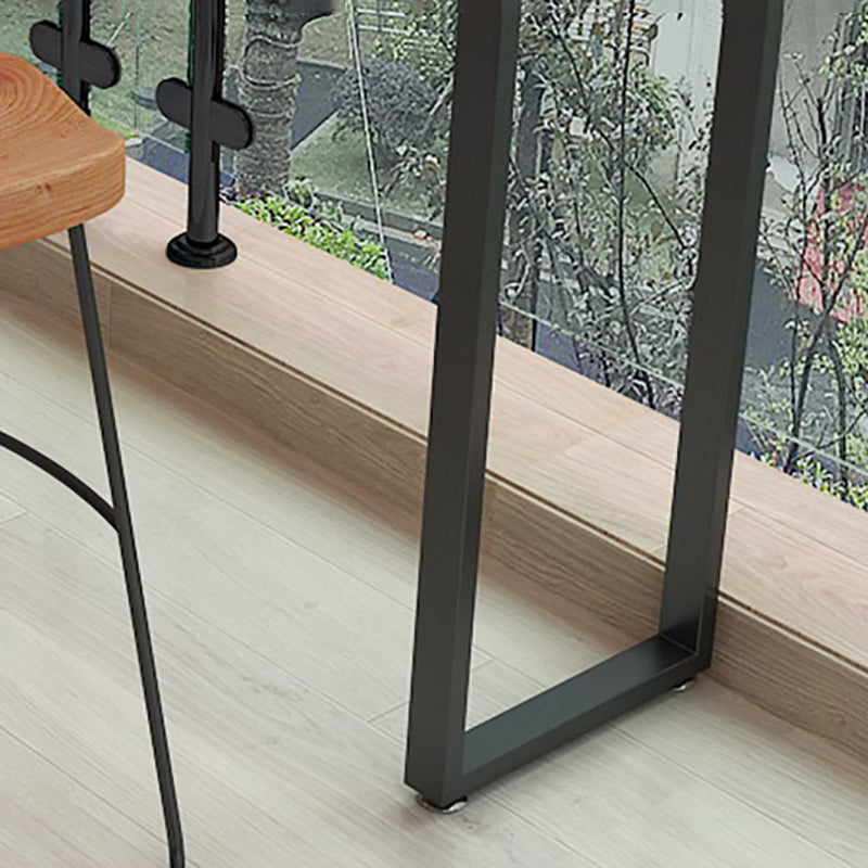 Wood Bar Dining Table Modern Bar Table with Sled Base for Dining Room Clearhalo 'Bar Furniture' 'Bar Tables' 'bar_tables' 'furn' 'furn_bar_tables' 'Furniture' 'furniture_bar_tables' 'Kitchen & Dining Furniture' 4898820