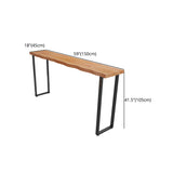 Wood Bar Dining Table Modern Bar Table with Sled Base for Dining Room Clearhalo 'Bar Furniture' 'Bar Tables' 'bar_tables' 'furn' 'furn_bar_tables' 'Furniture' 'furniture_bar_tables' 'Kitchen & Dining Furniture' 4898826