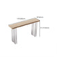 Pine Wood Bar Dining Table Modern Bar Table with Double Pedestal Base for Dining Room Clearhalo 'Bar Furniture' 'Bar Tables' 'bar_tables' 'furn' 'furn_bar_tables' 'Furniture' 'furniture_bar_tables' 'Kitchen & Dining Furniture' 4898849