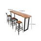 Pine Wood Bar Dining Table Modern Bar Table with Sled Base for Milk Tea Shop Clearhalo 'Bar Furniture' 'Bar Tables' 'bar_tables' 'furn' 'furn_bar_tables' 'Furniture' 'furniture_bar_tables' 'Kitchen & Dining Furniture' 4898864