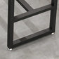 Stone Rectangle Bar Table Contemporary Bar Table with Black Base Clearhalo 'Bar Furniture' 'Bar Tables' 'bar_tables' 'furn' 'furn_bar_tables' 'Furniture' 'furniture_bar_tables' 'Kitchen & Dining Furniture' 4898883