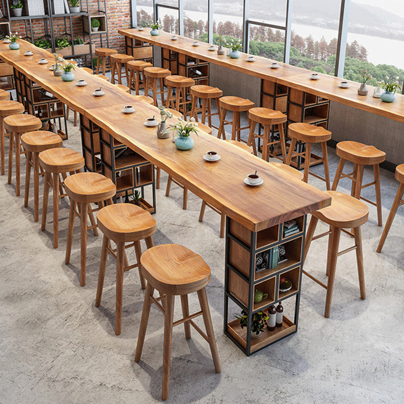 Rectangle Wood Bar Table Contemporary Bar Table with Sled Base Clearhalo 'Bar Furniture' 'Bar Tables' 'bar_tables' 'furn' 'furn_bar_tables' 'Furniture' 'furniture_bar_tables' 'Kitchen & Dining Furniture' 4898915