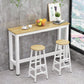 Contemporary Bar Dining Table Rectangle Bar Table with Trestle Base Natural Without Chairs Clearhalo 'Bar Furniture' 'Bar Tables' 'bar_tables' 'furn' 'furn_bar_tables' 'Furniture' 'furniture_bar_tables' 'Kitchen & Dining Furniture' 4898942