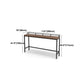 Pine Wood Bar Table Brown Industrial Bar Dining Table with Trestle Base Clearhalo 'Bar Furniture' 'Bar Tables' 'bar_tables' 'furn' 'furn_bar_tables' 'Furniture' 'furniture_bar_tables' 'Kitchen & Dining Furniture' 4898987
