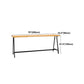 Pine Wood Bar Dining Table Rectangle Industrial Bar Table with Black Trestle Base Clearhalo 'Bar Furniture' 'Bar Tables' 'bar_tables' 'furn' 'furn_bar_tables' 'Furniture' 'furniture_bar_tables' 'Kitchen & Dining Furniture' 4899070