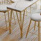 Stone Bar Dining Table Traditional Luxury Rectangle Bar Table with 4 Legs Clearhalo 'Bar Furniture' 'Bar Tables' 'bar_tables' 'furn' 'furn_bar_tables' 'Furniture' 'furniture_bar_tables' 'Kitchen & Dining Furniture' 4899100