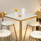 Glam Style Bar Table Artificial Marble Pub Table for Living Room Clearhalo 'Bar Furniture' 'Bar Tables' 'bar_tables' 'furn' 'furn_bar_tables' 'Furniture' 'furniture_bar_tables' 'Kitchen & Dining Furniture' 4899167
