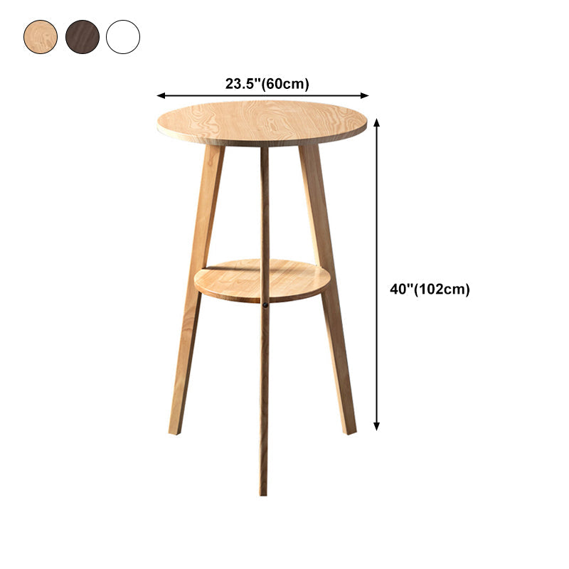 Simple Style Round Bar Table Wood Top Pub Table for Dining Room Clearhalo 'Bar Furniture' 'Bar Tables' 'bar_tables' 'furn' 'furn_bar_tables' 'Furniture' 'furniture_bar_tables' 'Kitchen & Dining Furniture' 4899205