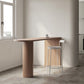 Industrial Style Wood Top Counter Table 42-inch Height Table for Living Room Brown Without Chairs Clearhalo 'Bar Furniture' 'Bar Tables' 'bar_tables' 'furn' 'furn_bar_tables' 'Furniture' 'furniture_bar_tables' 'Kitchen & Dining Furniture' 4899228