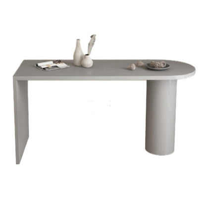 Industrial Style Wood Top Counter Table 42-inch Height Table for Living Room Gray Without Chairs Clearhalo 'Bar Furniture' 'Bar Tables' 'bar_tables' 'furn' 'furn_bar_tables' 'Furniture' 'furniture_bar_tables' 'Kitchen & Dining Furniture' 4899231
