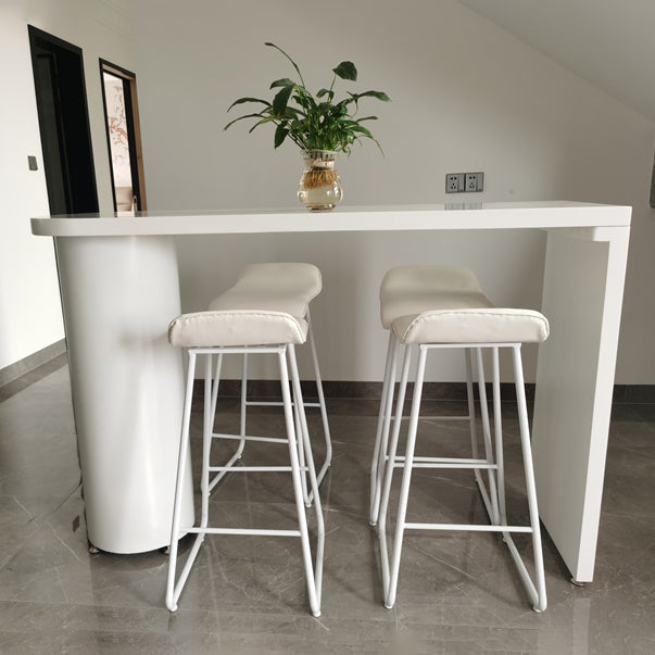 Industrial Style Wood Top Counter Table 42-inch Height Table for Living Room Clearhalo 'Bar Furniture' 'Bar Tables' 'bar_tables' 'furn' 'furn_bar_tables' 'Furniture' 'furniture_bar_tables' 'Kitchen & Dining Furniture' 4899238