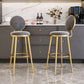Glam Reception Footrest Stool Matte Finish Velvet Counter Stool Clearhalo 'Bar Furniture' 'Bar Stools' 'bar_stools' 'Furniture' 'furniture_bar_stools' 'Kitchen & Dining Furniture' 4899312